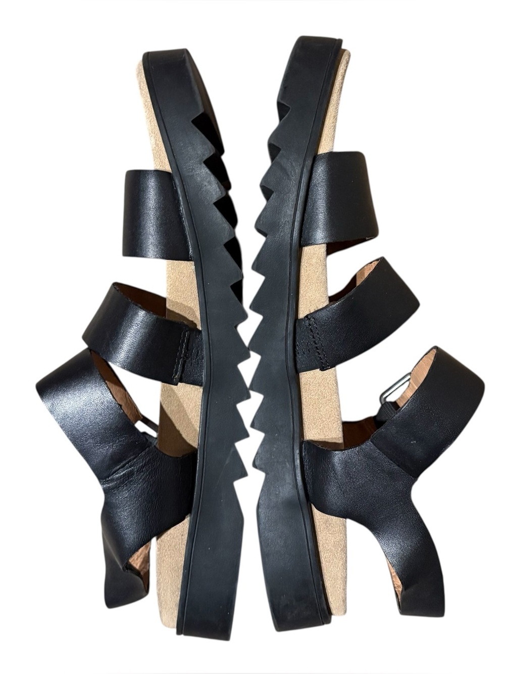 Madewell Addie Strappy Black Sandals Size 8 - Picture 5 of 7